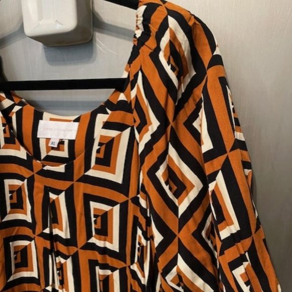 Anthropologie Corey Lynn Calter Meriwether Tunic Dress - Retro geometric print - Picture 8 of 16